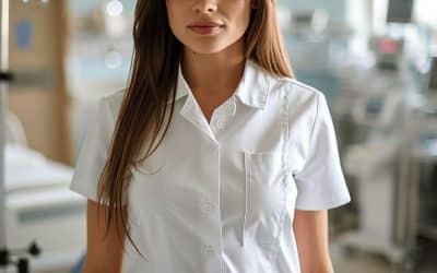 Comment la blouse médicale à manches courtes bénéficie-t-elle aux professionnelles de santé ?